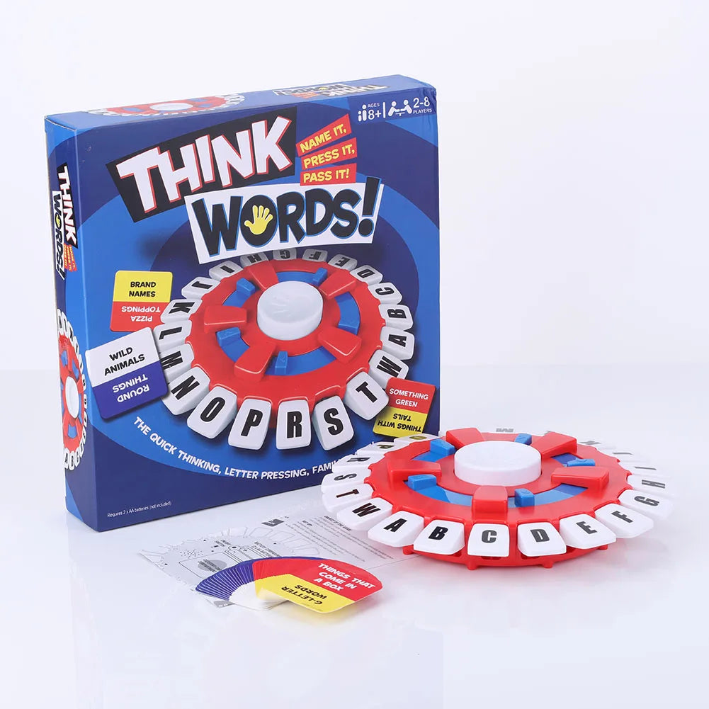 New Tapple Board Game Basta Think Word Game Fast-Paced Family The Quick Thinking Letter Pressing Puzzle Games For Adults English