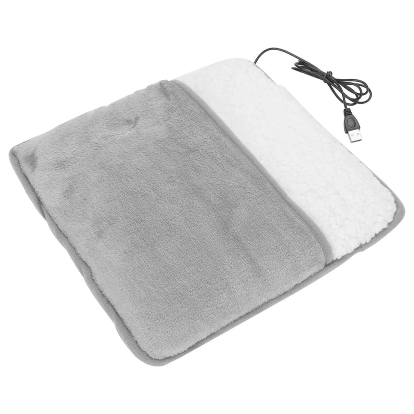 Winter Universal Electric Foot Heating Pad USB Charging Washable Household Foot Warmer Heater Soft Plush Foot Warming Mat 29cm