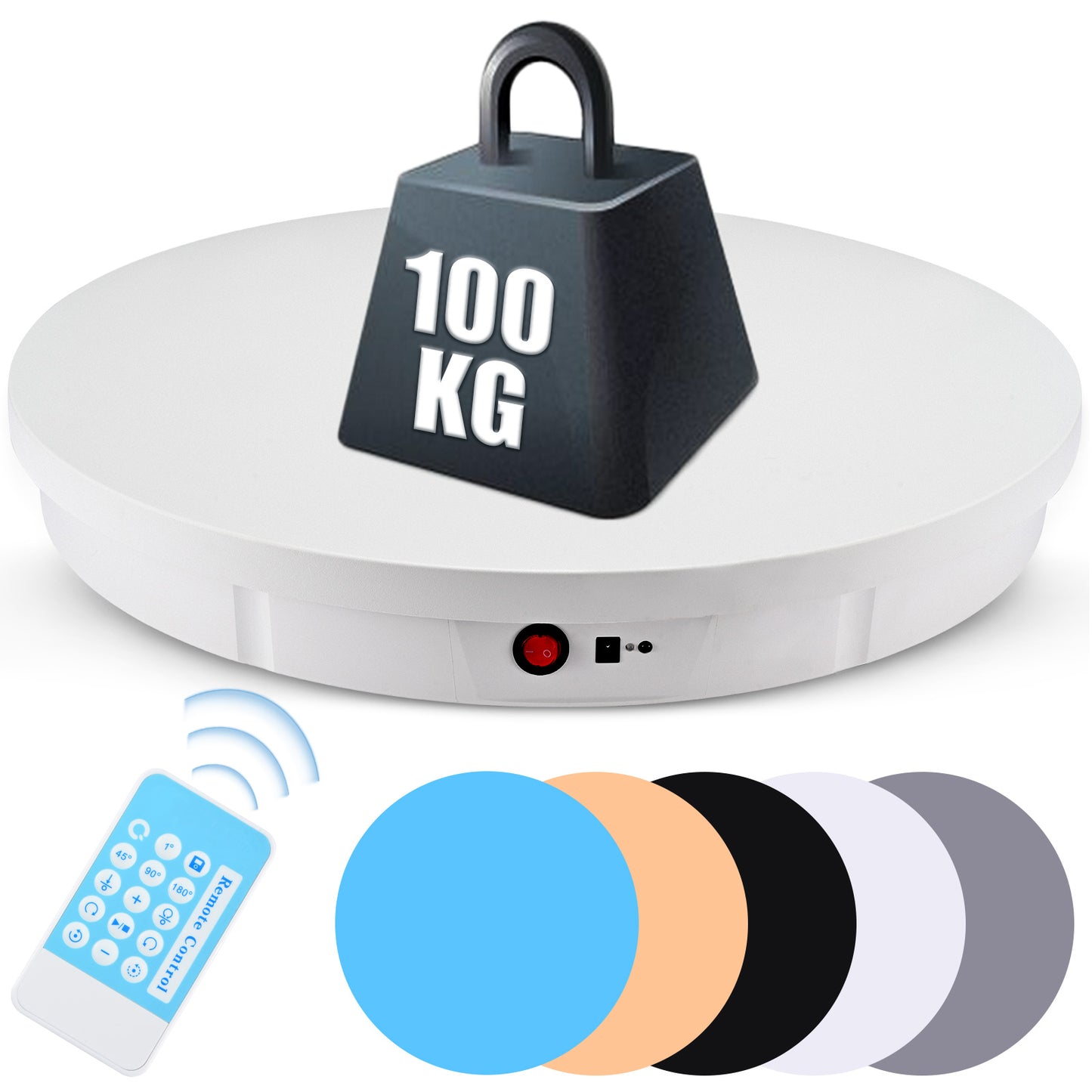 30/42/52CM 100KG Rotating Display Stand  360° Panoramic Automatic Display Table Turntable Photography Backdrop Shooting Booth