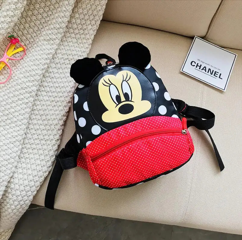Disney Cartoon Backpack For Baby Boys Girls Minnie Mickey Mouse Children Lovely Schoolbag Kindergarten Schoolbag Kids Gift