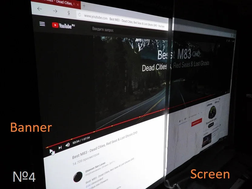 Salange Projector Screen Fabric 100 120 inch Screen Projection Portable Reflective Cloth For XGIMI H3 H2 YG400 for Xiaomi Beamer