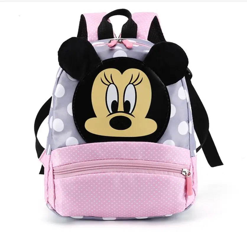 Disney Cartoon Backpack For Baby Boys Girls Minnie Mickey Mouse Children Lovely Schoolbag Kindergarten Schoolbag Kids Gift