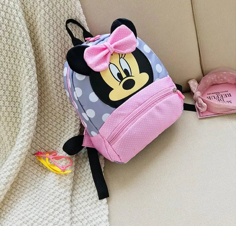 Disney Cartoon Backpack For Baby Boys Girls Minnie Mickey Mouse Children Lovely Schoolbag Kindergarten Schoolbag Kids Gift