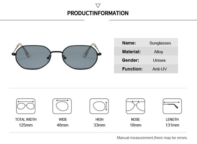 2020 New Red Brand Designer Vintage Oval Sunglasses Woman Retro Clear Lens Eyewear Square Sun Glasses For Female Male UV400