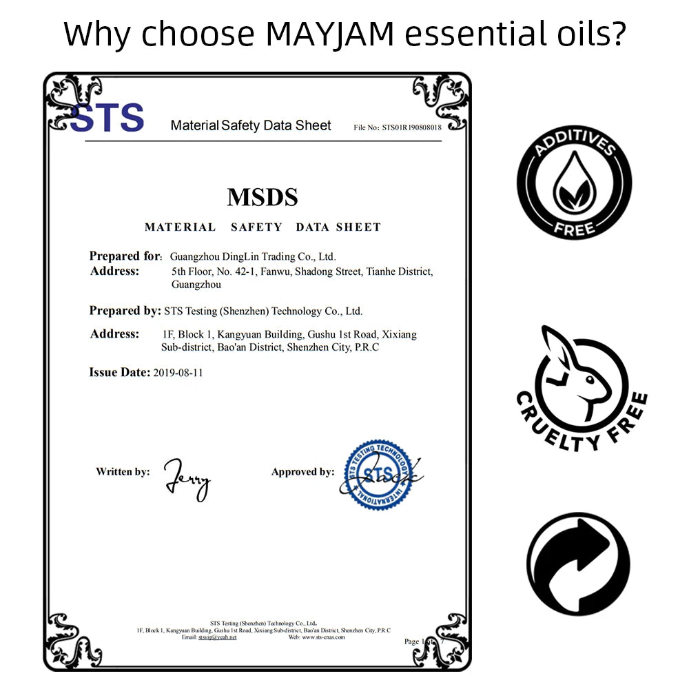 MAYJAM Aroma Diffuser Essential Oil Rose Spearmint Sweet Orange Lemongrass 100ML 500ML Premium Quality Oils in 2024