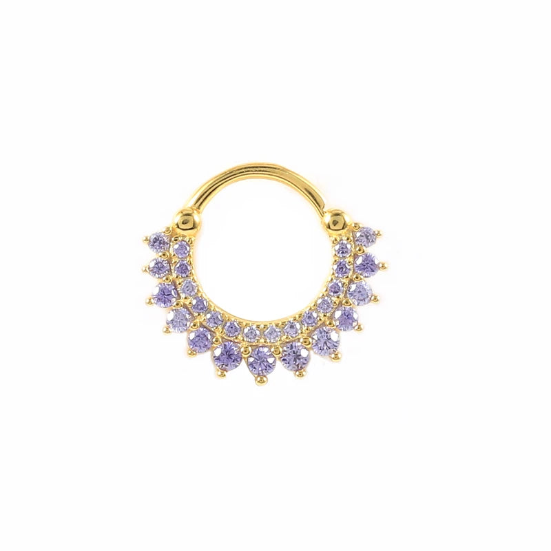 CANNER 925 Sterling Silver Hoop Earrings for Women Zircon Round Nose Piercing Cartilage Earrings Earings Jewelry pendientes 1pc