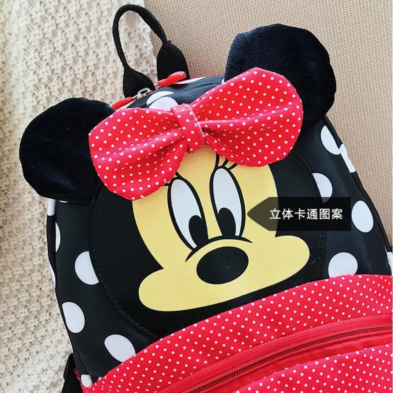 Disney Cartoon Backpack For Baby Boys Girls Minnie Mickey Mouse Children Lovely Schoolbag Kindergarten Schoolbag Kids Gift