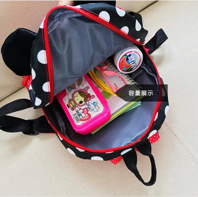 Disney Cartoon Backpack For Baby Boys Girls Minnie Mickey Mouse Children Lovely Schoolbag Kindergarten Schoolbag Kids Gift