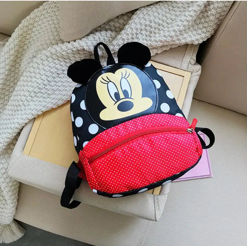 Disney Cartoon Backpack For Baby Boys Girls Minnie Mickey Mouse Children Lovely Schoolbag Kindergarten Schoolbag Kids Gift
