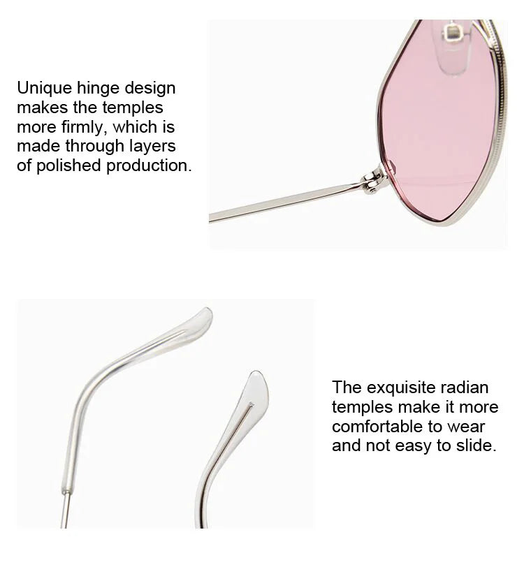 2020 New Red Brand Designer Vintage Oval Sunglasses Woman Retro Clear Lens Eyewear Square Sun Glasses For Female Male UV400