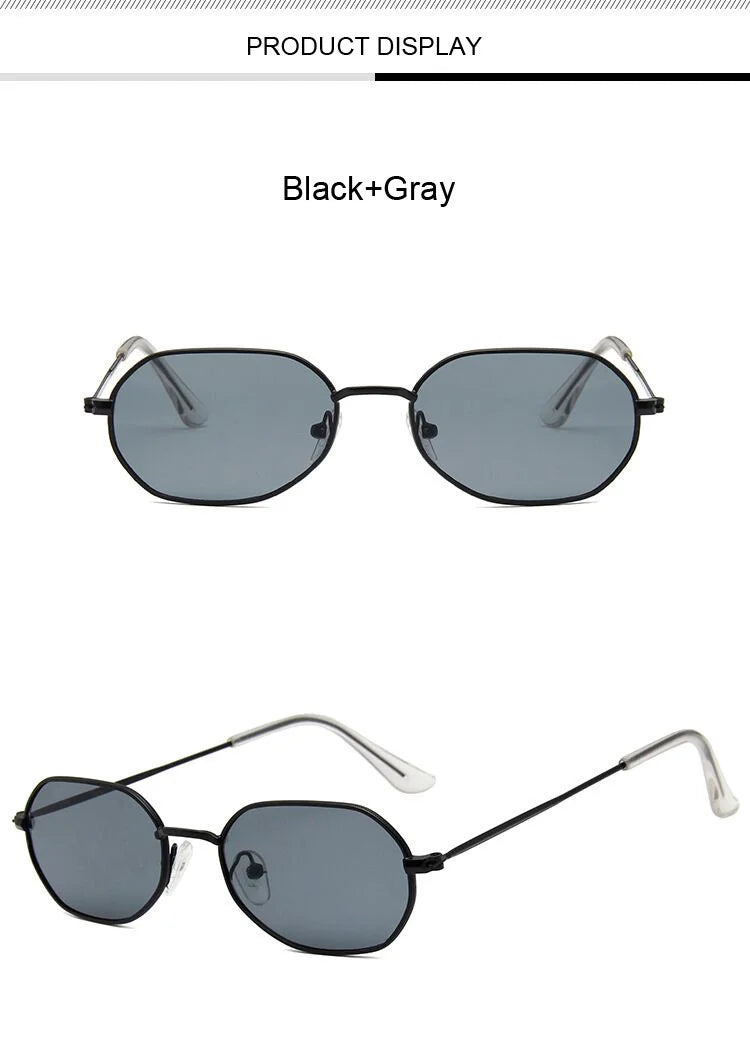 2020 New Red Brand Designer Vintage Oval Sunglasses Woman Retro Clear Lens Eyewear Square Sun Glasses For Female Male UV400