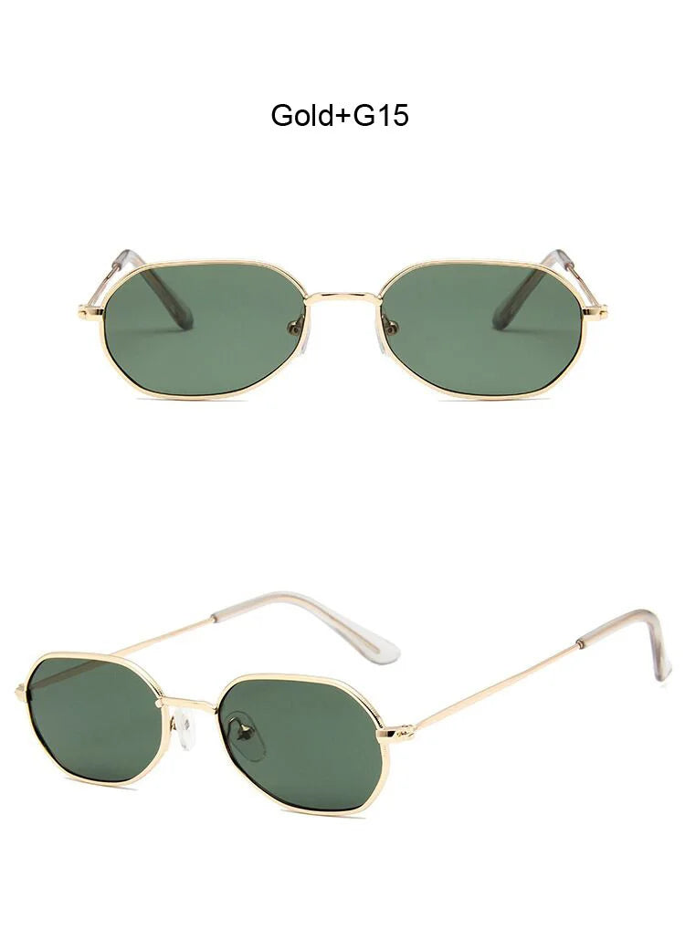2020 New Red Brand Designer Vintage Oval Sunglasses Woman Retro Clear Lens Eyewear Square Sun Glasses For Female Male UV400