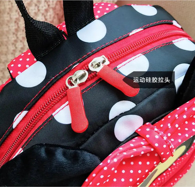 Disney Cartoon Backpack For Baby Boys Girls Minnie Mickey Mouse Children Lovely Schoolbag Kindergarten Schoolbag Kids Gift