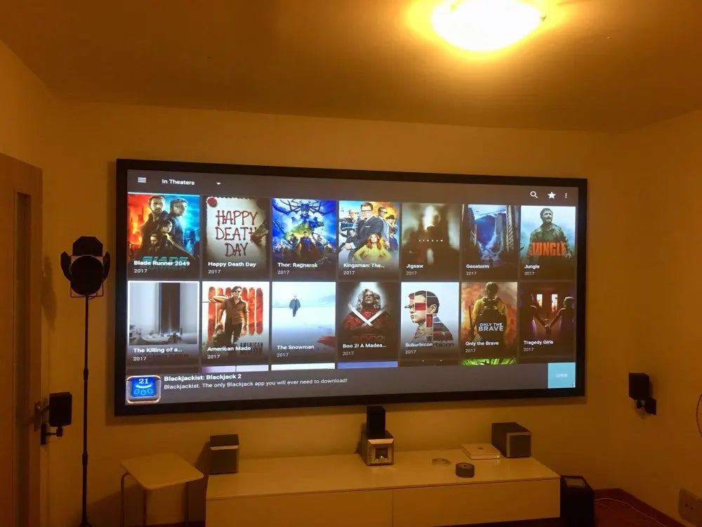 Salange Projector Screen Fabric 100 120 inch Screen Projection Portable Reflective Cloth For XGIMI H3 H2 YG400 for Xiaomi Beamer