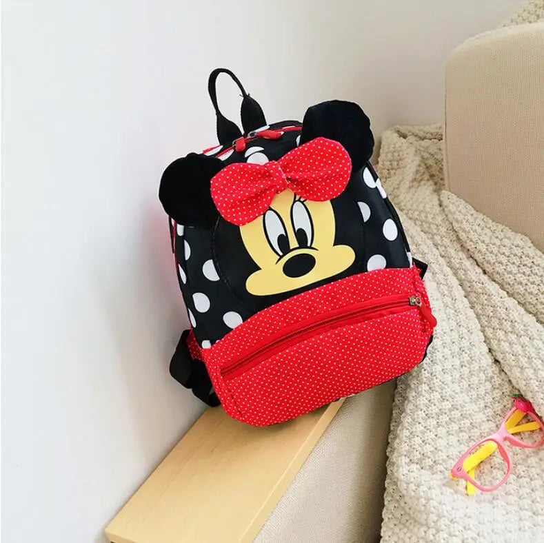Disney Cartoon Backpack For Baby Boys Girls Minnie Mickey Mouse Children Lovely Schoolbag Kindergarten Schoolbag Kids Gift