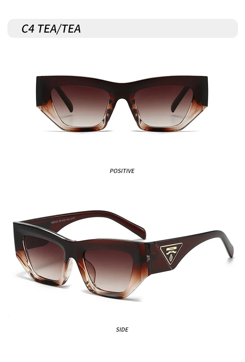 Fashion Luxury Brand Sunglasses For Men And Women Designer Cat Eye Unisex Sun Glasses Glamour Runway Eyewear UV400