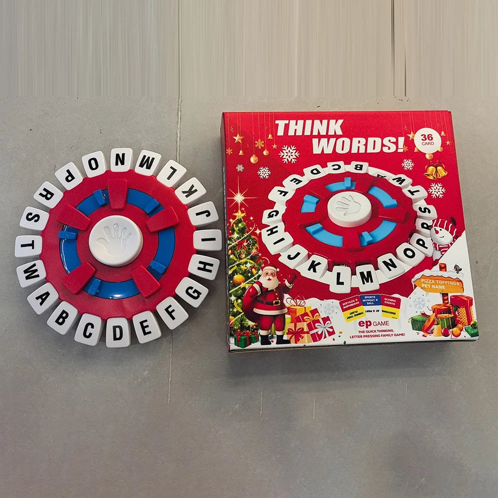 New Tapple Board Game Basta Think Word Game Fast-Paced Family The Quick Thinking Letter Pressing Puzzle Games For Adults English