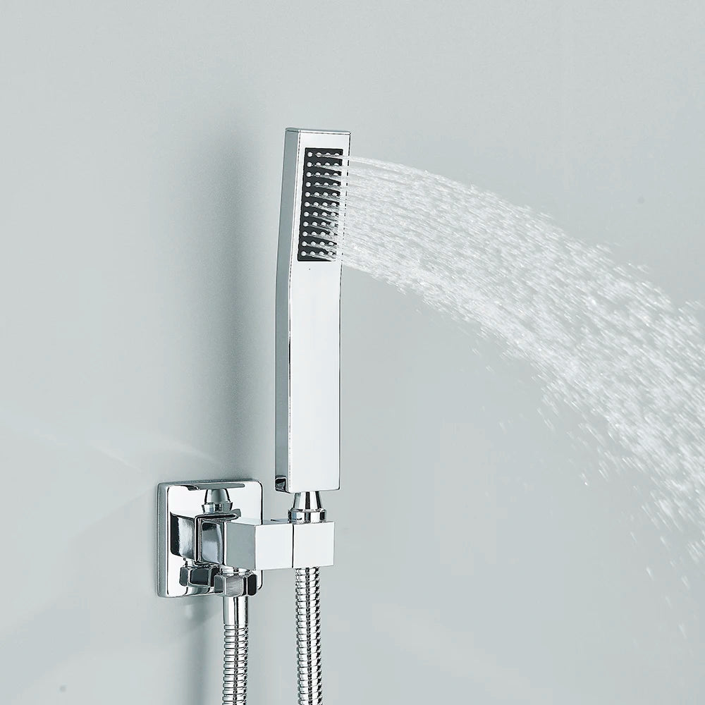 Matte Black Handshower Head 150cm Stainless Steel Shower Hose Shower Faucet Sprayer Head Wall Mounted Faucet Accessories