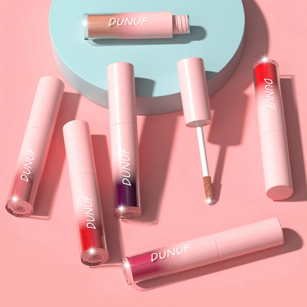 New Matte Glitter Liquid Lipstick Diamond Shiny Lip Gloss Waterproof Long Lasting Pearl Lipgloss Women Lip Tint Makeup Cosmetics