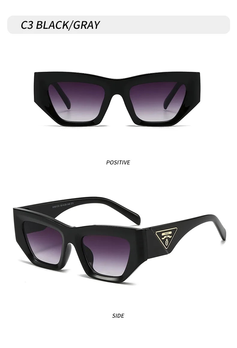 Fashion Luxury Brand Sunglasses For Men And Women Designer Cat Eye Unisex Sun Glasses Glamour Runway Eyewear UV400