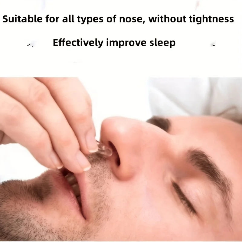 4pcs Silicone  Anti-snoring Nose Clip, Sleep Tray Sleep Aid