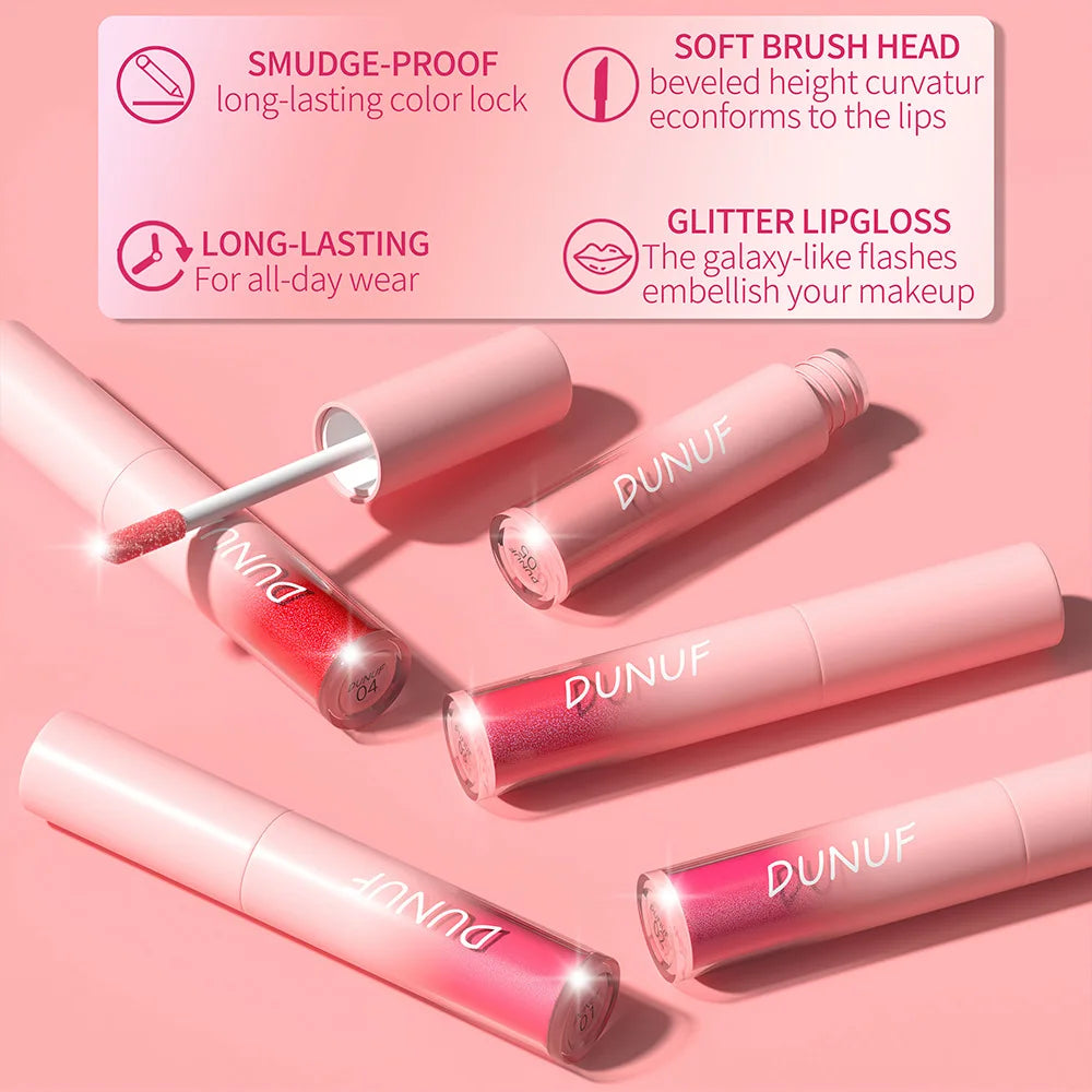 New Matte Glitter Liquid Lipstick Diamond Shiny Lip Gloss Waterproof Long Lasting Pearl Lipgloss Women Lip Tint Makeup Cosmetics