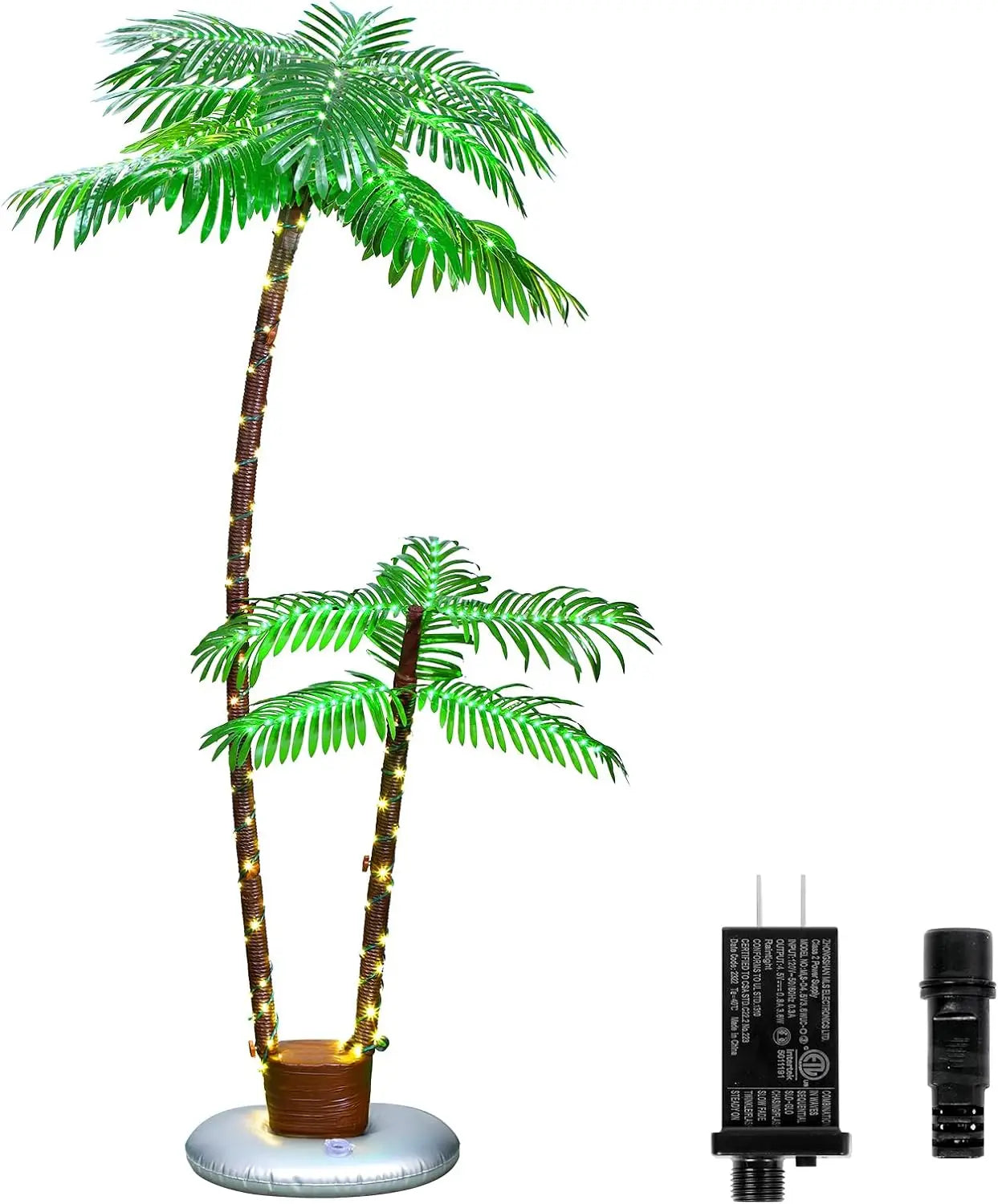 US 6FT LED Lighted Palm Tree Outdoor Artificial Palm Tree Swim Pool Party Decor decoracion outdoor lighting garden