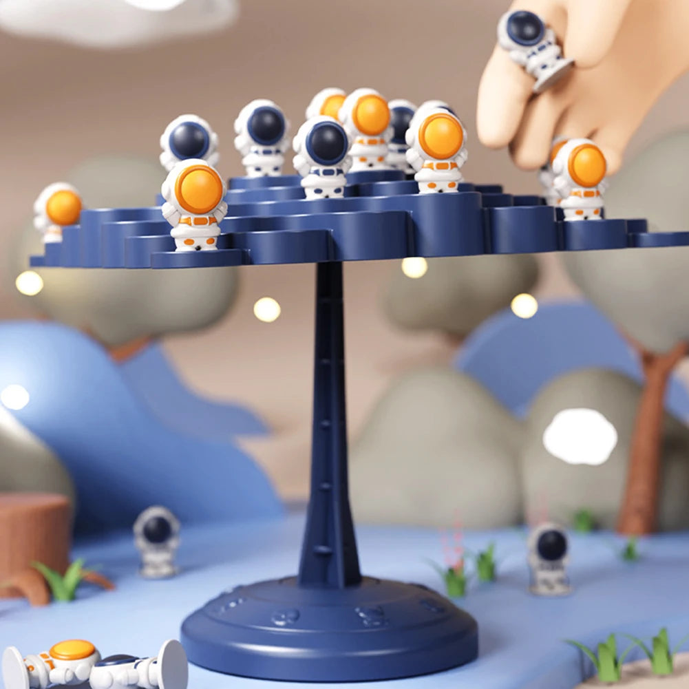 Kids Astronauts Balance Tree Game Parent-child Interactive Funny Table Game Baby Educational Toy Party Montessori Balance Board