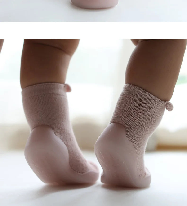 Newborn Baby Shoes Infant Cute Cartoon Kids Boy Shoes Soft Rubber Sole Child Floor Sneaker Booties Toddler Girls First Walker