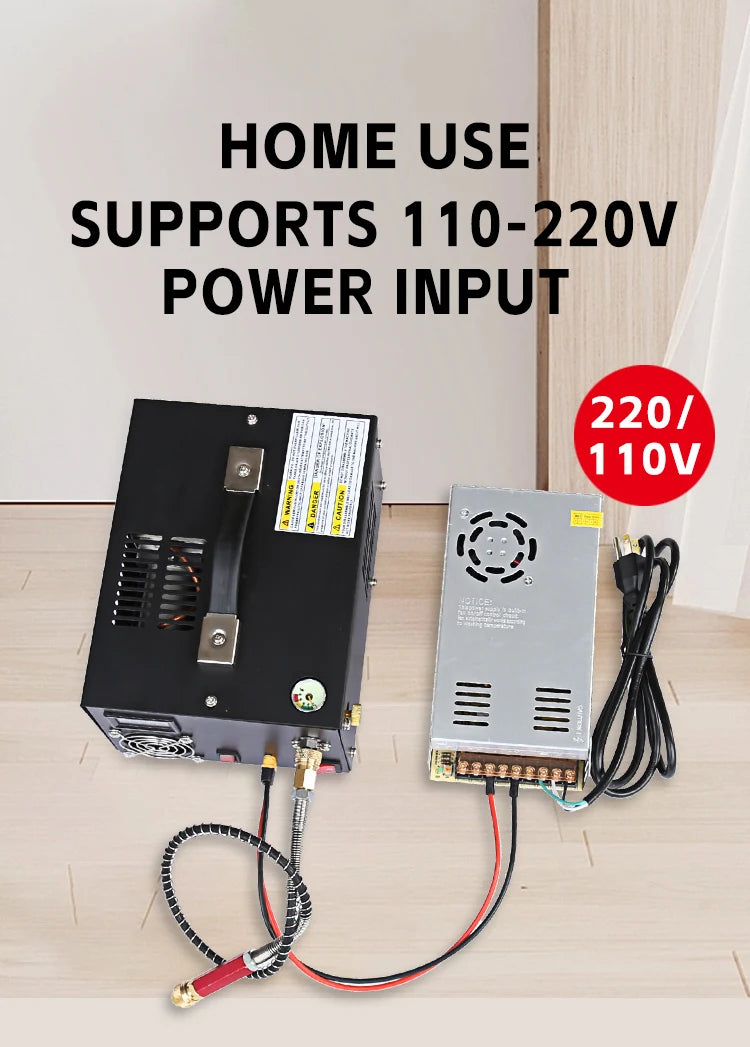 220V 12V Pcp Air Compressor 300Bar 4500psi Pneumatic Rifles Diving High Pressure Pump  30MPA PCP Shooting Pump Inflator