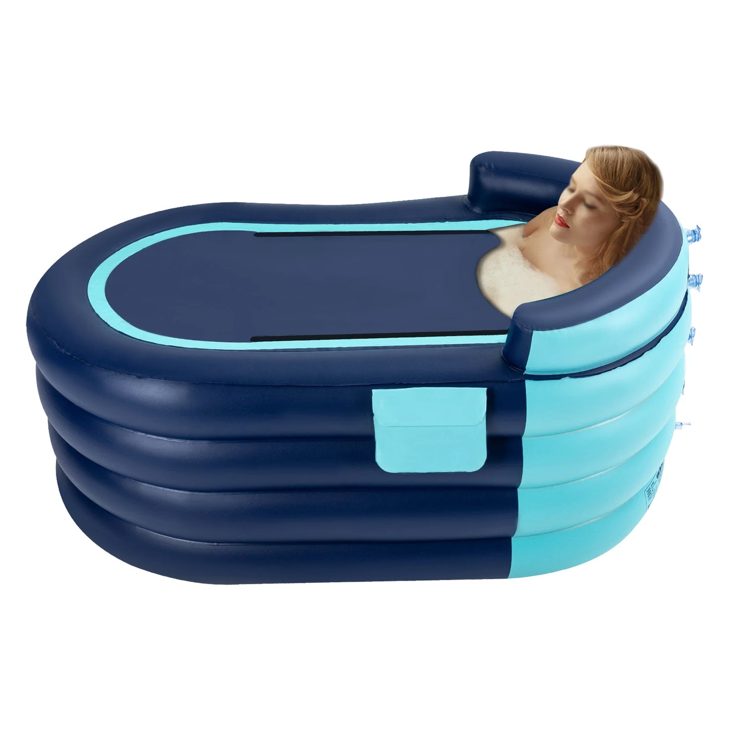 PVC Inflatable Bathtub Folding Portable Adult Kids SPA Bath Tub Water Pool 1.4M Automatic Inflatable Bathtub Folding Portable