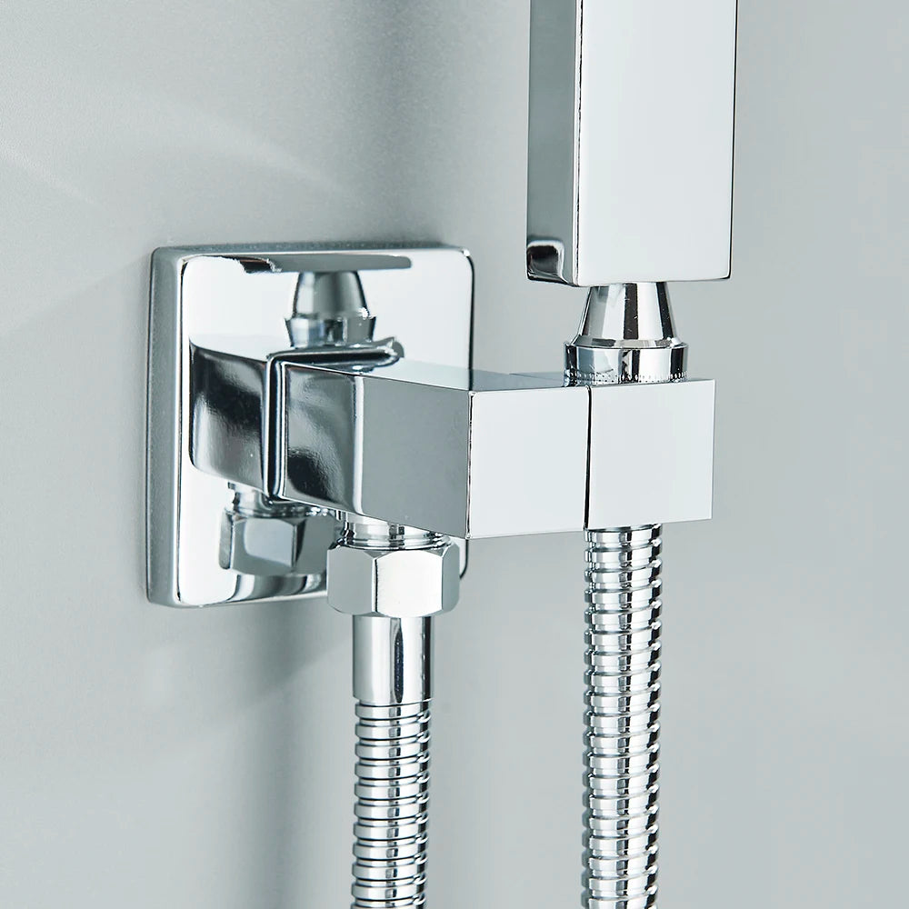 Matte Black Handshower Head 150cm Stainless Steel Shower Hose Shower Faucet Sprayer Head Wall Mounted Faucet Accessories