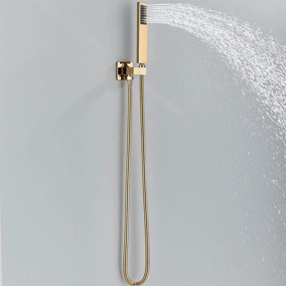 Matte Black Handshower Head 150cm Stainless Steel Shower Hose Shower Faucet Sprayer Head Wall Mounted Faucet Accessories