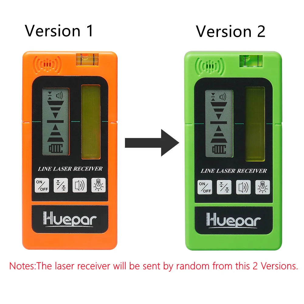 Huepar 12 Lines 3D Green Laser Level Horizontal And Vertical Cross Lines Auto Self-Leveling With Hard Case, Indoors and Outdoors