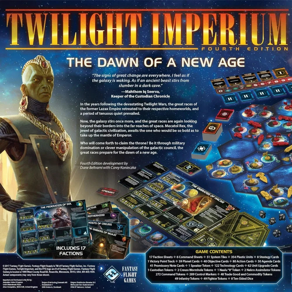 Twilight Imperium 4th Edition Board Game | Strategy Board Game for Adults and Teens | Adventure Game  Ages 14 and up