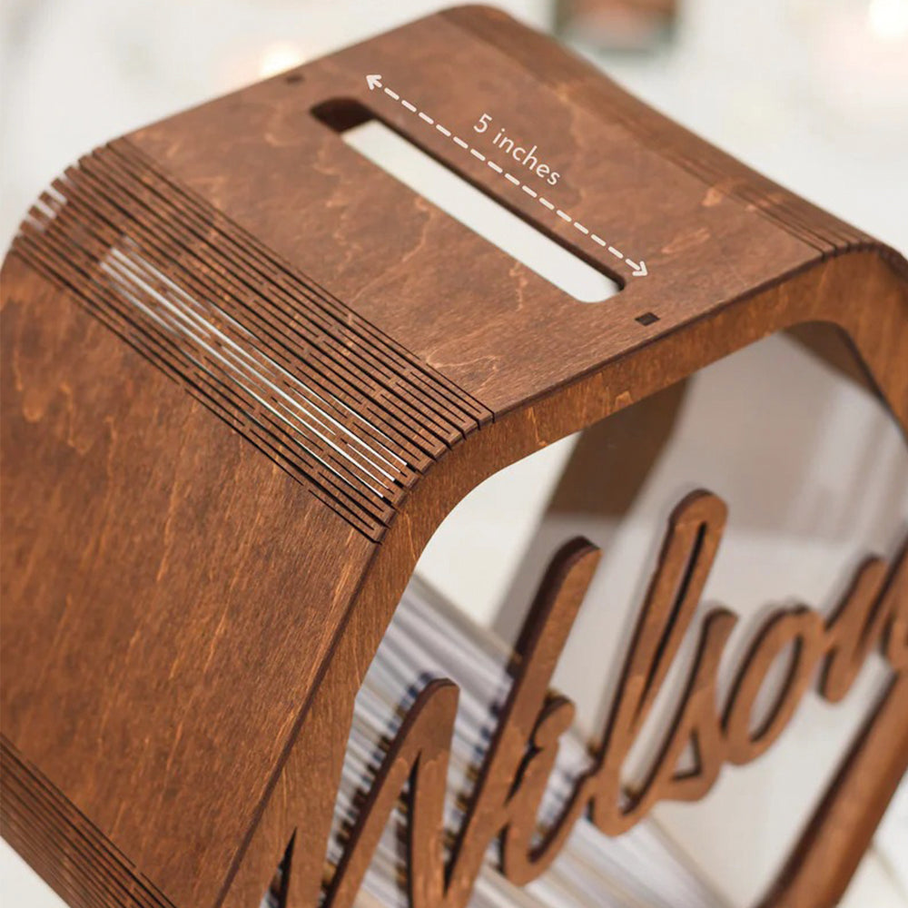 Card Box for Wedding Personalized Wood Wedding Card Box for Reception Decor Wedding Gift Custom Rustic Keepsake Memory Box