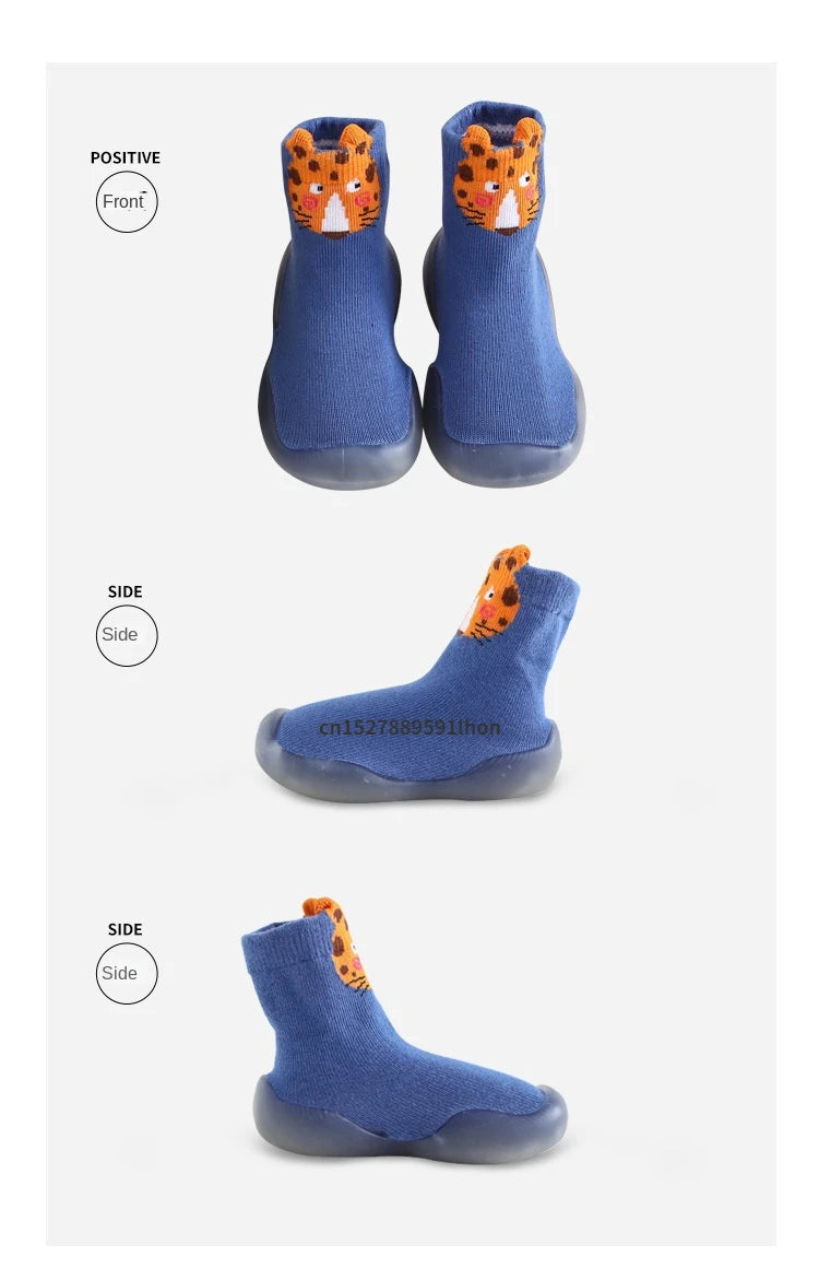 Newborn Baby Shoes Infant Cute Cartoon Kids Boy Shoes Soft Rubber Sole Child Floor Sneaker Booties Toddler Girls First Walker