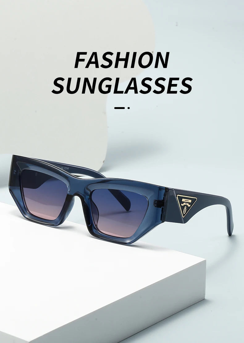 Fashion Luxury Brand Sunglasses For Men And Women Designer Cat Eye Unisex Sun Glasses Glamour Runway Eyewear UV400