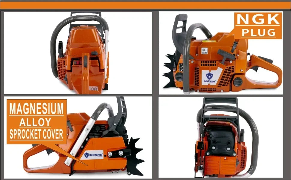 71cc G372XP Holzfforma 50mm Bore Gasoline Chain Saw Power Head All Parts are Compatible with Husqvarna 372XP Chainsaw