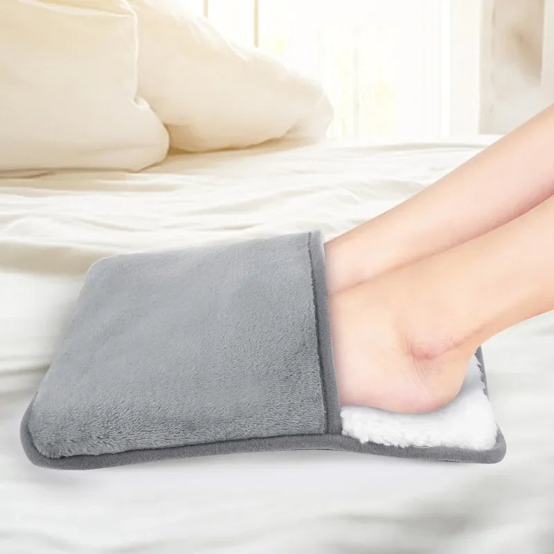 Winter Universal Electric Foot Heating Pad USB Charging Washable Household Foot Warmer Heater Soft Plush Foot Warming Mat 29cm