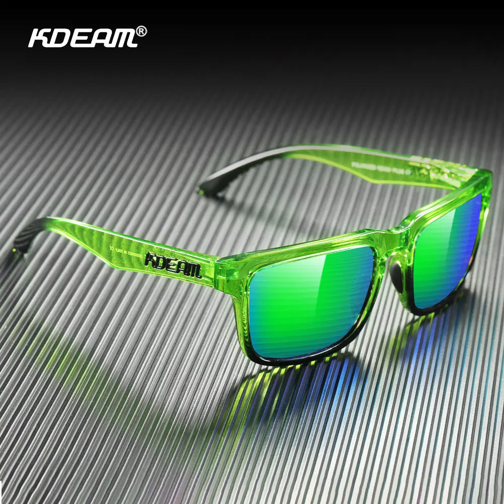 New KDEAM Brand Large Size Men Polarized Sunglasses Photochromic Oversized Sun Glasses Fashion Women Shades Night Vision Eyewear