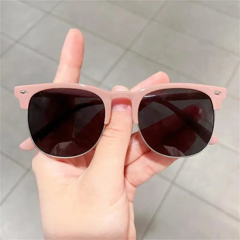 Fashion Children Sunglasses Boy Girl Stylish Goggles Baby Student Shades Eyeglasses Party Eyewear Square Summer UV400 Sunglasses