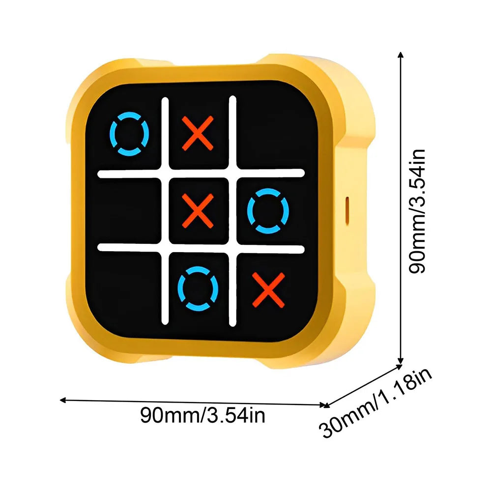 3 in 1 Electronic Tic-Tac-Toe Game Children's Electronic Toys Handheld Puzzle Game Console Chess Board Game Kids Creative Gifts