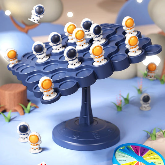 Kids Astronauts Balance Tree Game Parent-child Interactive Funny Table Game Baby Educational Toy Party Montessori Balance Board