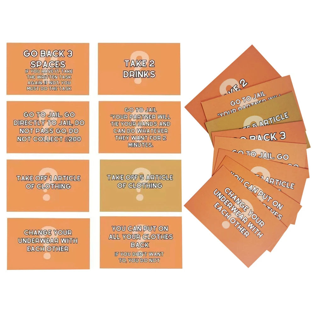 Adultopoly Board Game Couple Board Game Interactive Relationship Card Game Portable Couple Game Valentines Gifts for Him Her