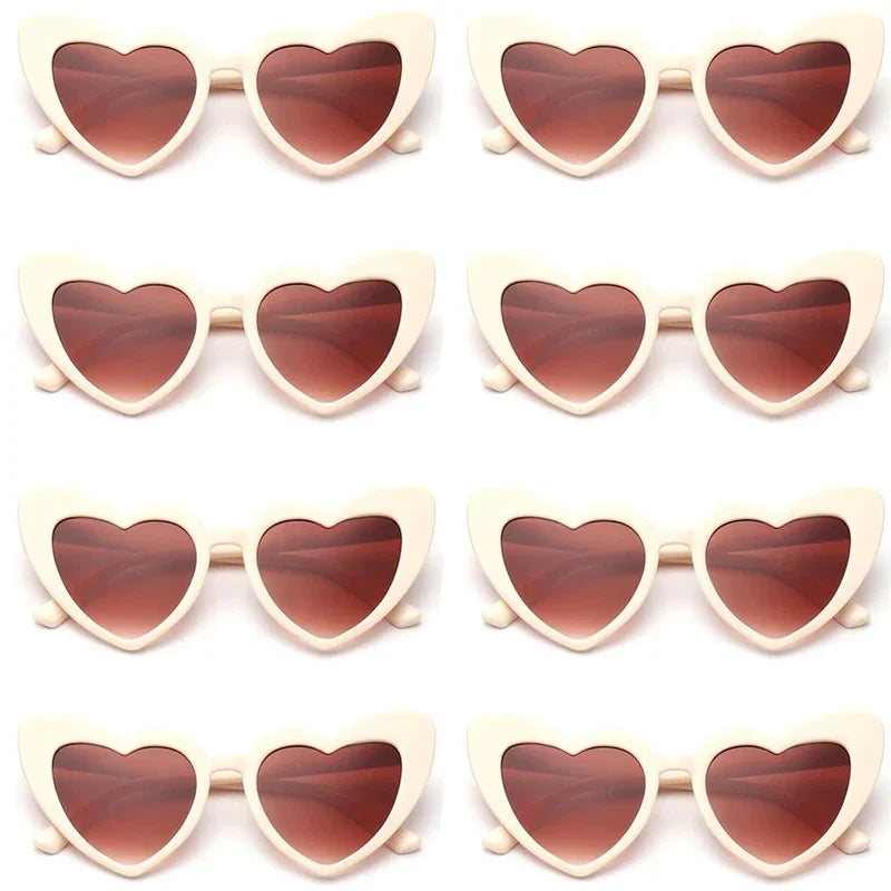 Bachelorette Party Heart Shaped Sunglasses Wedding Bridal Shower Decor Hen  Supplies Bride To Be Bridesmaid Gift Glasses