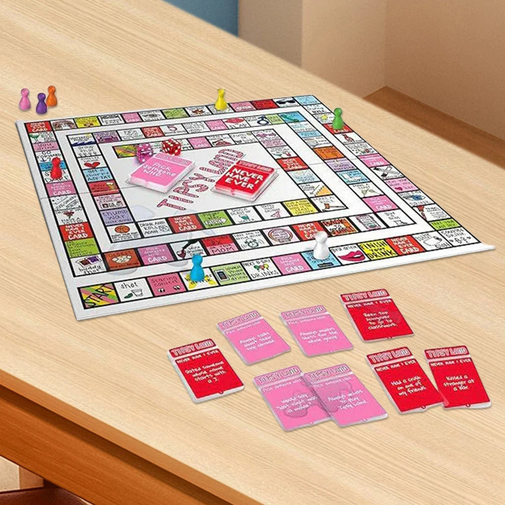 Tipsy Land Drinking Games Interactive Girls Night Party Drinking Game for Adults Bachelorette Halloween Party Game for 2-8Player
