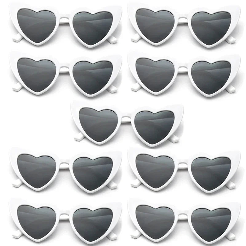 Bachelorette Party Heart Shaped Sunglasses Wedding Bridal Shower Decor Hen  Supplies Bride To Be Bridesmaid Gift Glasses