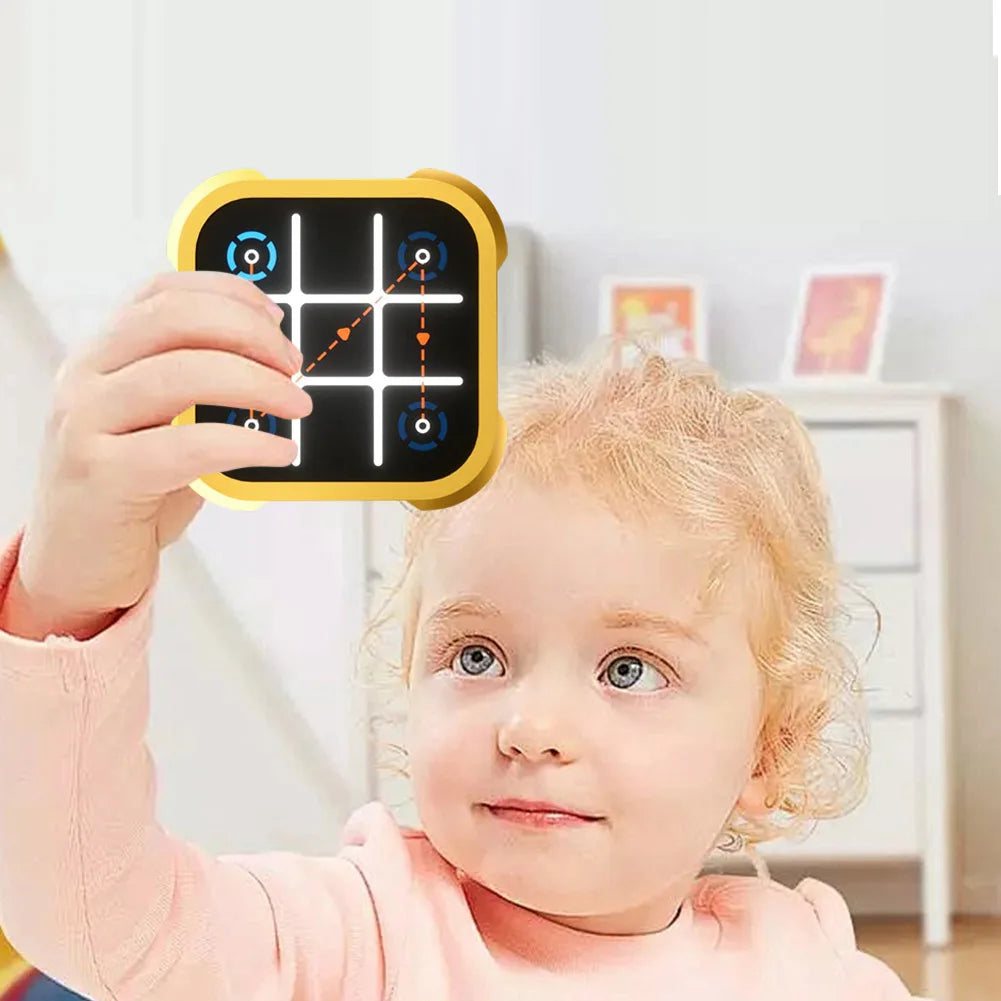 3 in 1 Electronic Tic-Tac-Toe Game Children's Electronic Toys Handheld Puzzle Game Console Chess Board Game Kids Creative Gifts