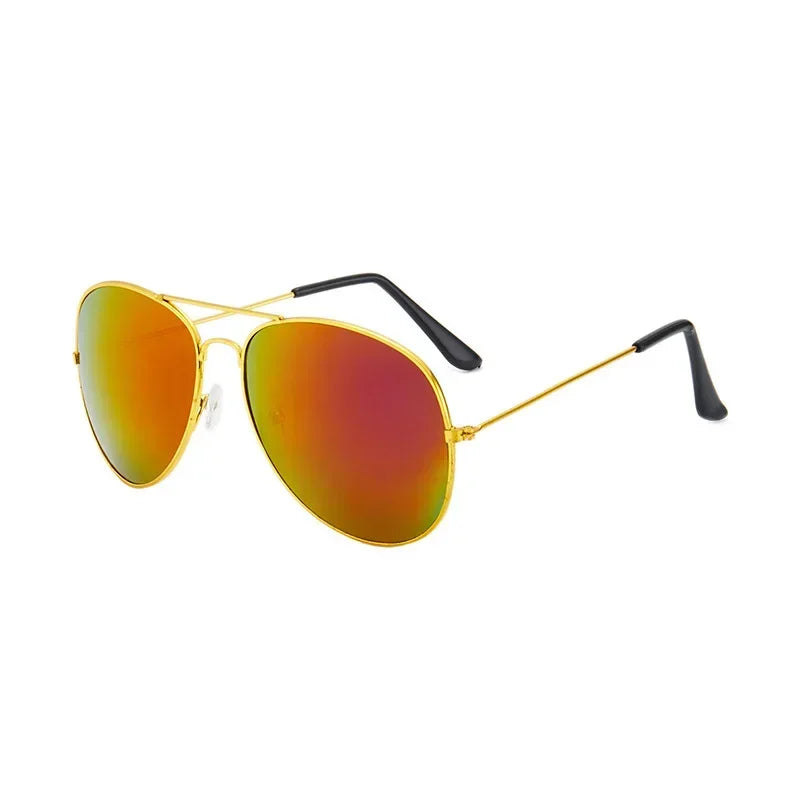 Men Women Trendy Pilot Sunglasses Vintage UV400 Protection Shades Eyewear Travel Eyewear Riding Hiking Sun Glasses Gafas De Sol